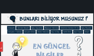 Bunlaribiliyormusunuz.net thumbnail