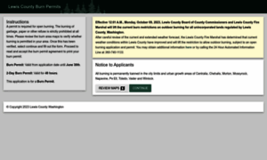 Burnpermit.lewiscountywa.gov thumbnail