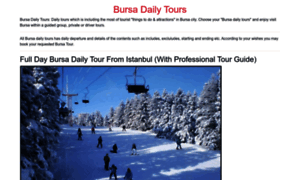 Bursadailytours.com thumbnail