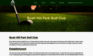 Bushhillparkgolfclub.co.uk thumbnail