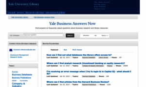 Business-answers-yale.libanswers.com thumbnail