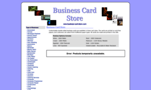 Business-card-store.com thumbnail