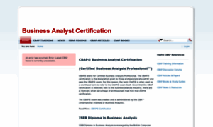 Businessanalystcertification.com thumbnail