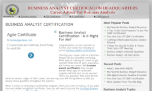 Businessanalystcertificationhq.com thumbnail