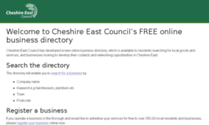 Businessdirectory.cheshireeast.gov.uk thumbnail