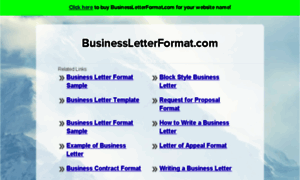 Businessletterformat.com thumbnail