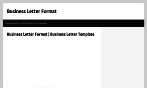 Businessletterformat.net thumbnail