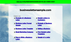 Businesslettersample.com thumbnail