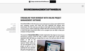 Businessmanagementsoftwareblog.wordpress.com thumbnail