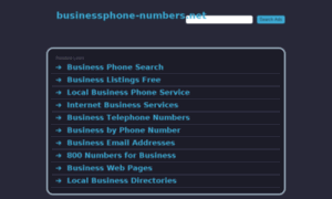 Businessphone-numbers.net thumbnail