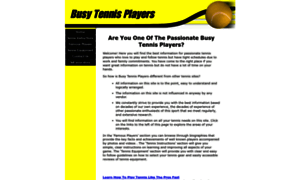 Busy-tennis-players.com thumbnail