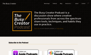 Busycreatorpodcast.com thumbnail