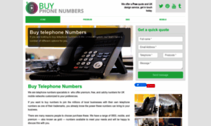 Buy-phone-numbers.co.uk thumbnail