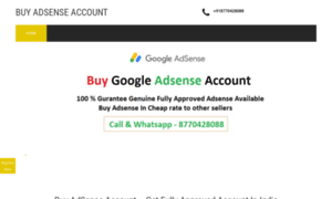 Buyadsenseaccount.co.in thumbnail