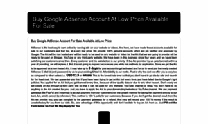 Buygoogleadsenseaccountforsale.blogspot.com thumbnail