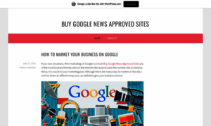 Buygooglenewsapprovedsites.wordpress.com thumbnail