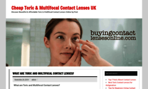 Buyingcontactlensesonline.com thumbnail