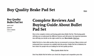 Buyqualitybrakepadset.wordpress.com thumbnail