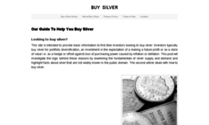 Buysilverz.com thumbnail