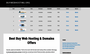 Buywebhosting.org thumbnail