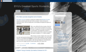 Byugreatsportsmoments.blogspot.com thumbnail