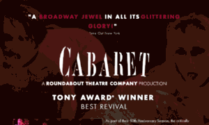 Cabaret.roundabouttheatre.org thumbnail