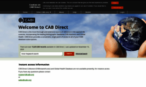 Cabinstantaccess.cabi.org thumbnail
