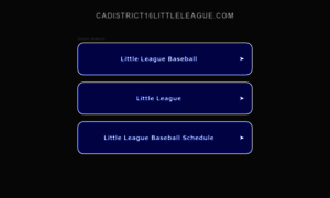 Cadistrict16littleleague.com thumbnail