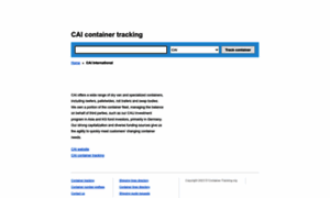 Cai.container-tracking.org thumbnail