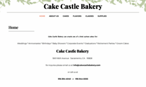 Cakecastlebakery.com thumbnail