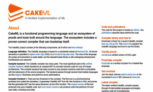 Cakeml.org thumbnail