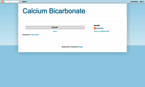 Calciumbicarbonate.blogspot.com thumbnail