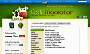 Calcmoolator.com thumbnail