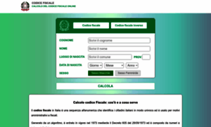 Calcolocodicefiscale.it thumbnail