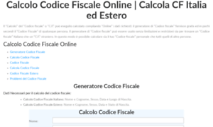 Calcolocodicefiscale.online thumbnail