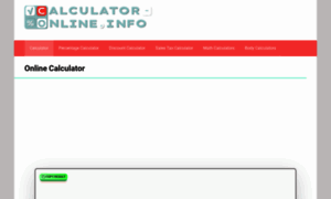 Calculator-online.info thumbnail