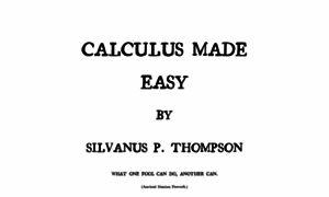 Calculusmadeeasy.org thumbnail