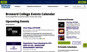 Calendar.broward.edu thumbnail