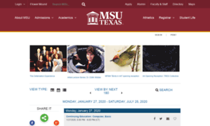 Calendar.mwsu.edu thumbnail