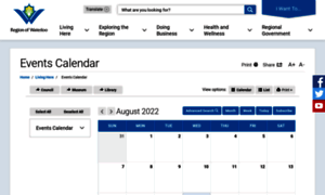 Calendar.regionofwaterloo.ca thumbnail