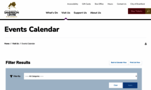 Calendar.sandersoncentre.ca thumbnail