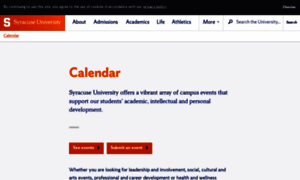 Calendar.syracuse.edu thumbnail