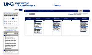 Calendar.ung.edu thumbnail