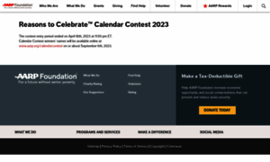 Calendarcontest.aarp.org thumbnail