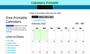 Calendars-printable.com thumbnail