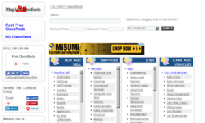 Calgary.mapleclassifieds.com thumbnail