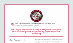 Calgarynumismaticsociety.org thumbnail