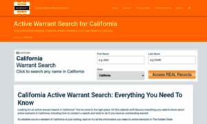 California.activewarrantsearch.today thumbnail