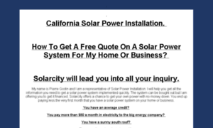 California.solarpowerinstallation.ca thumbnail