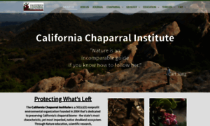 Californiachaparral.org thumbnail